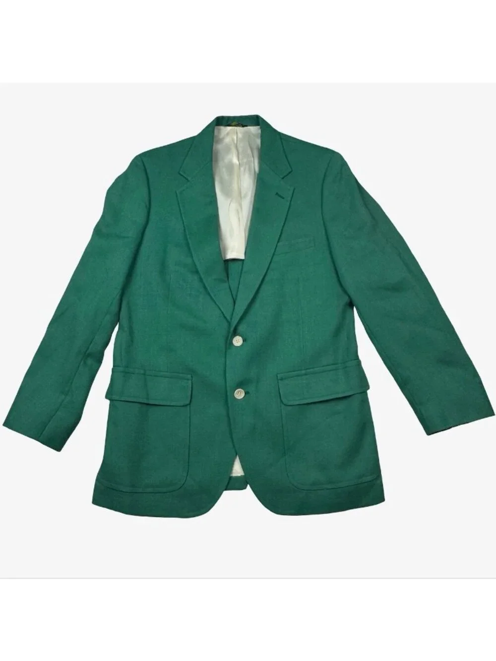 VTG Burdines Men’s Wool 2-Button Blazer Kelly Green • 40R